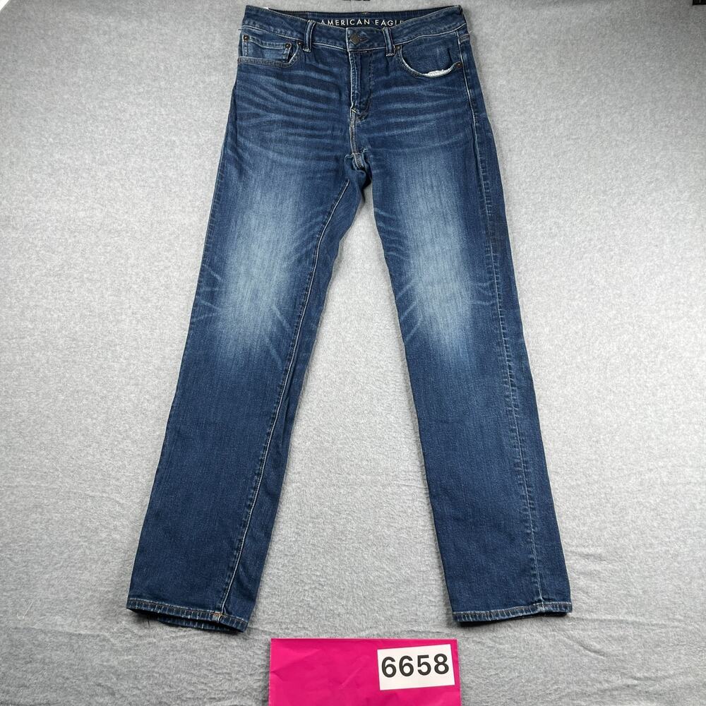 American Eagle Jean Next Level Stretch Casual Slim Straight Mens 32x34